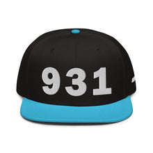 Load image into Gallery viewer, 931 Area Code Snapback Hat