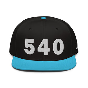 540 Area Code Snapback Hat