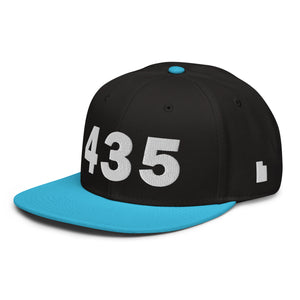 435 Area Code Snapback Hat