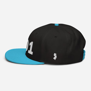 201 Area Code Snapback Hat