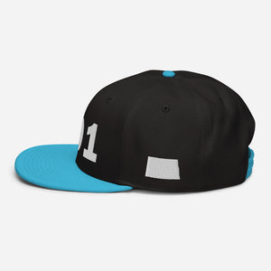 701 Area Code Snapback Hat