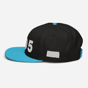 605 Area Code Snapback Hat