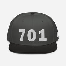 Load image into Gallery viewer, 701 Area Code Snapback Hat