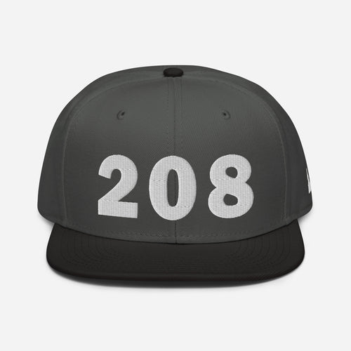 208 Area Code Snapback Hat