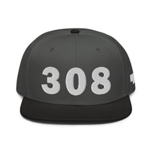 Load image into Gallery viewer, 308 Area Code Snapback Hat