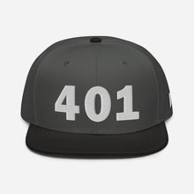 Load image into Gallery viewer, 401 Area Code Snapback Hat