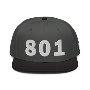 801 Area Code Snapback Hat