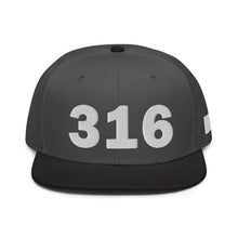 Load image into Gallery viewer, 316 Area Code Snapback Hat