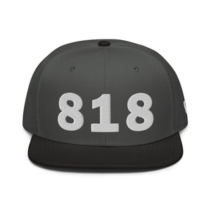 818 Area Code Snapback Hat