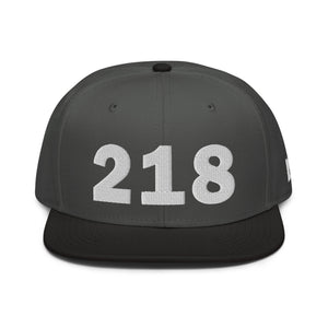 218 Area Code Snapback Hat