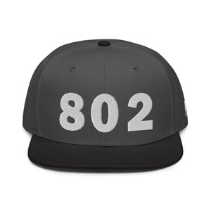 802 Area Code Snapback Hat