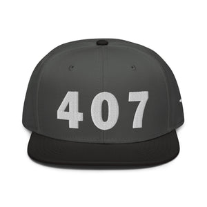 407 Area Code Snapback Hat