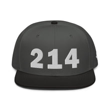 Load image into Gallery viewer, 214 Area Code Snapback Hat