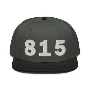 815 Area Code Snapback Hat