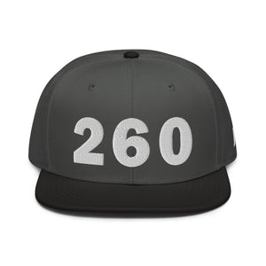 260 Area Code Snapback Hat