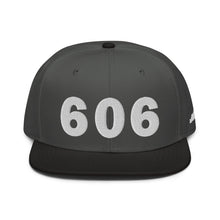 Load image into Gallery viewer, 606 Area Code Snapback Hat