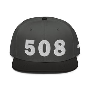 508 Area Code Snapback Hat