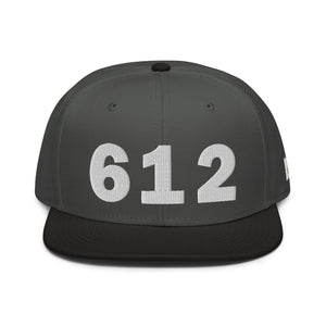 612 Area Code Snapback Hat