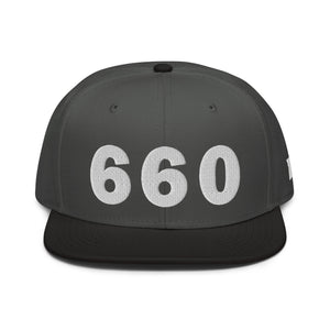 660 Area Code Snapback Hat