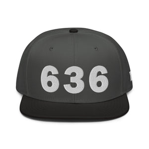 636 Area Code Snapback Hat