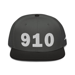 910 Area Code Snapback Hat