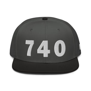 740 Area Code Snapback Hat