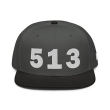 Load image into Gallery viewer, 513 Area Code Snapback Hat