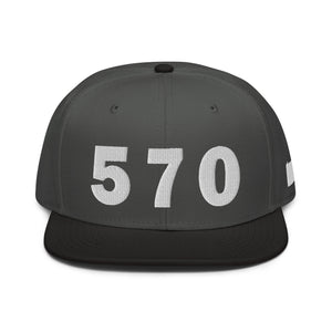 570 Area Code Snapback Hat