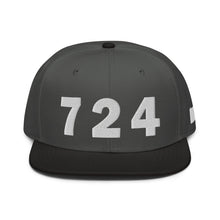 Load image into Gallery viewer, 724 Area Code Snapback Hat