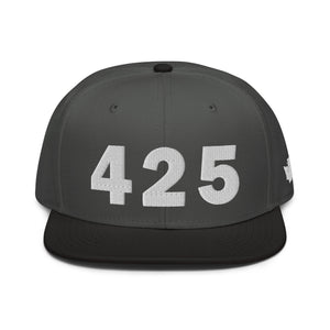 425 Area Code Snapback Hat