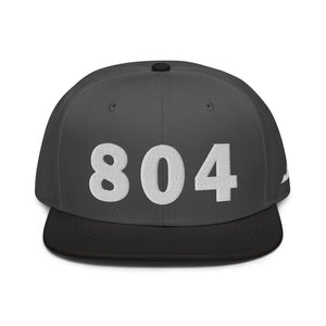 804 Area Code Snapback Hat