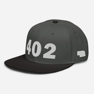402 Area Code Snapback Hat