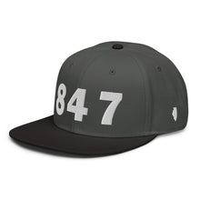 Load image into Gallery viewer, 847 Area Code Snapback Hat