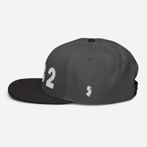 732 Area Code Snapback Hat