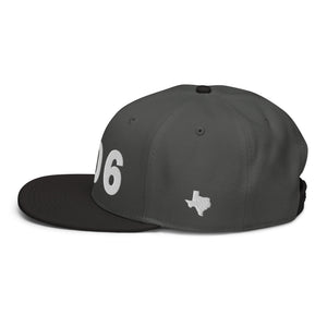 806 Area Code Snapback Hat