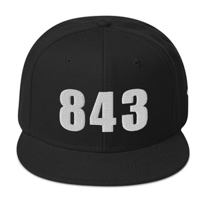 843 Area Code Snapback Hat