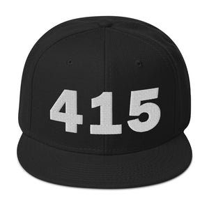 415 Area Code Snapback Hat