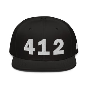 412 Area Code Snapback Hat