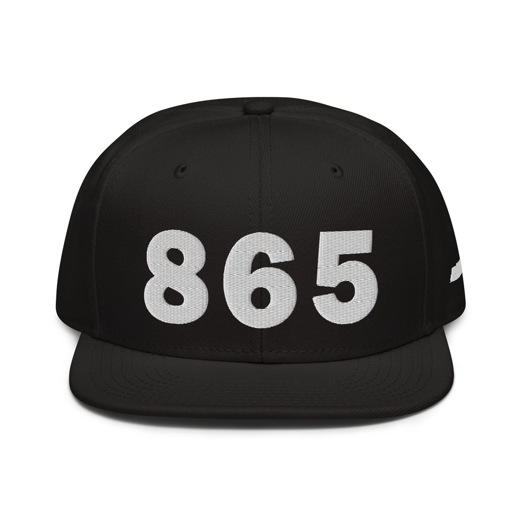 865 Area Code Snapback Hat