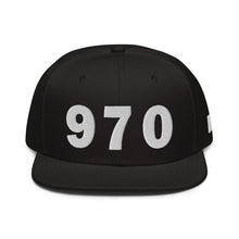 Load image into Gallery viewer, 970 Area Code Snapback Hat