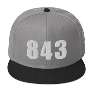 843 Area Code Snapback Hat