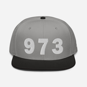 973 Area Code Snapback Hat