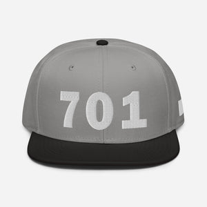 701 Area Code Snapback Hat