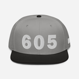 605 Area Code Snapback Hat