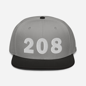 208 Area Code Snapback Hat