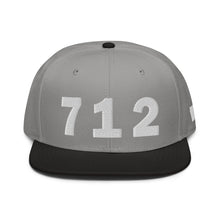 Load image into Gallery viewer, 712 Area Code Snapback Hat