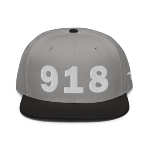 918 Area Code Snapback Hat