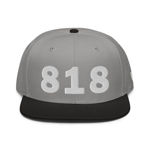 818 Area Code Snapback Hat