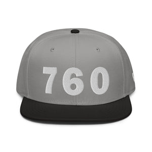 760 Area Code Snapback Hat