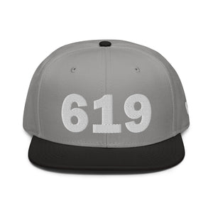 619 Area Code Snapback Hat